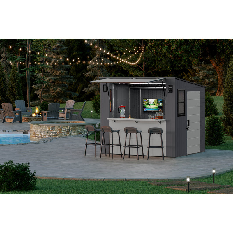 Suncast 8 ft. x 7 ft. Cabana Entertainment Shed & Reviews Wayfair